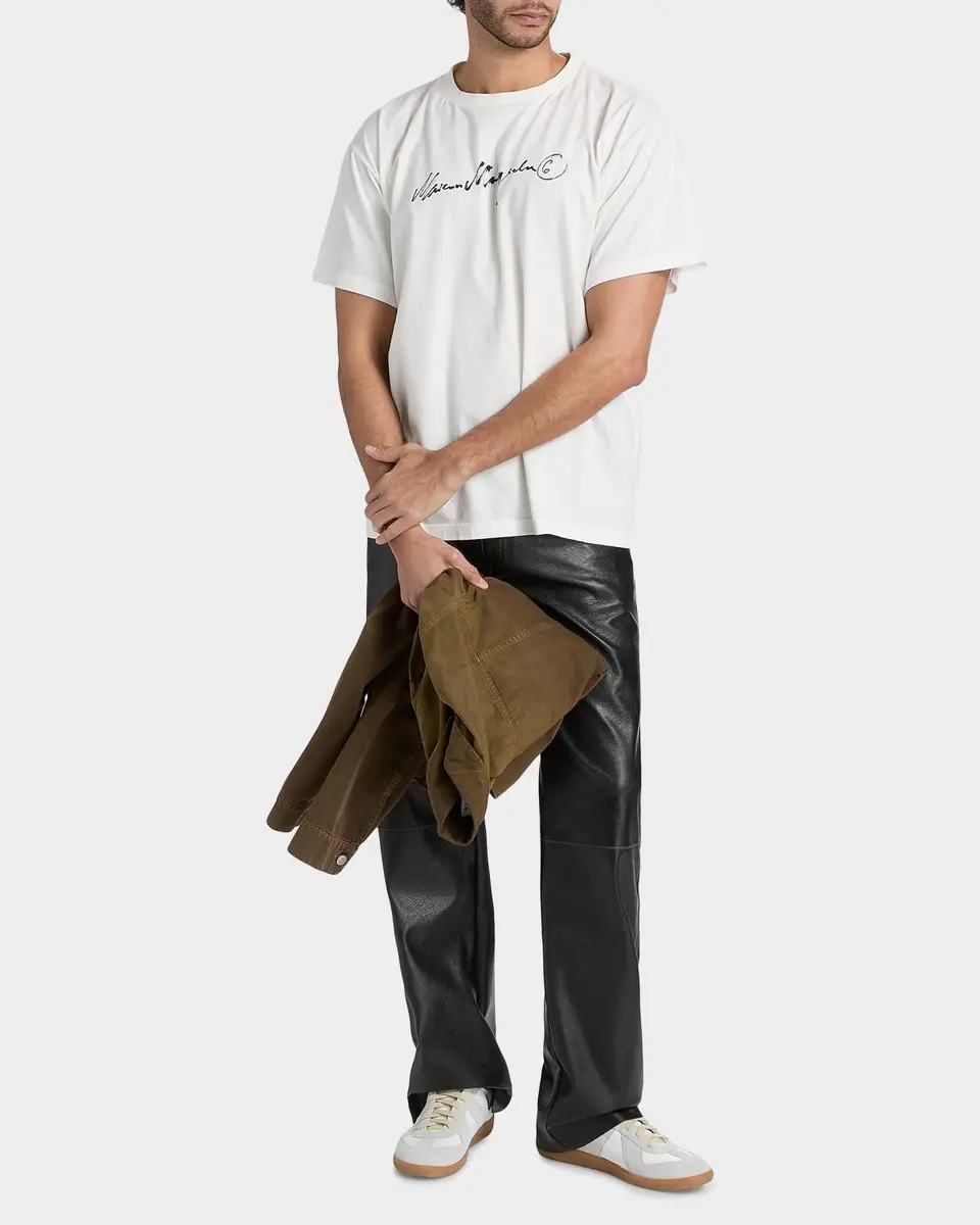 Maison Margiela Men's Logo Cotton T-Shirt | Thumbnail 2 Maison Margiela Men's Logo Cotton T-Shirt | Thumbnail 2