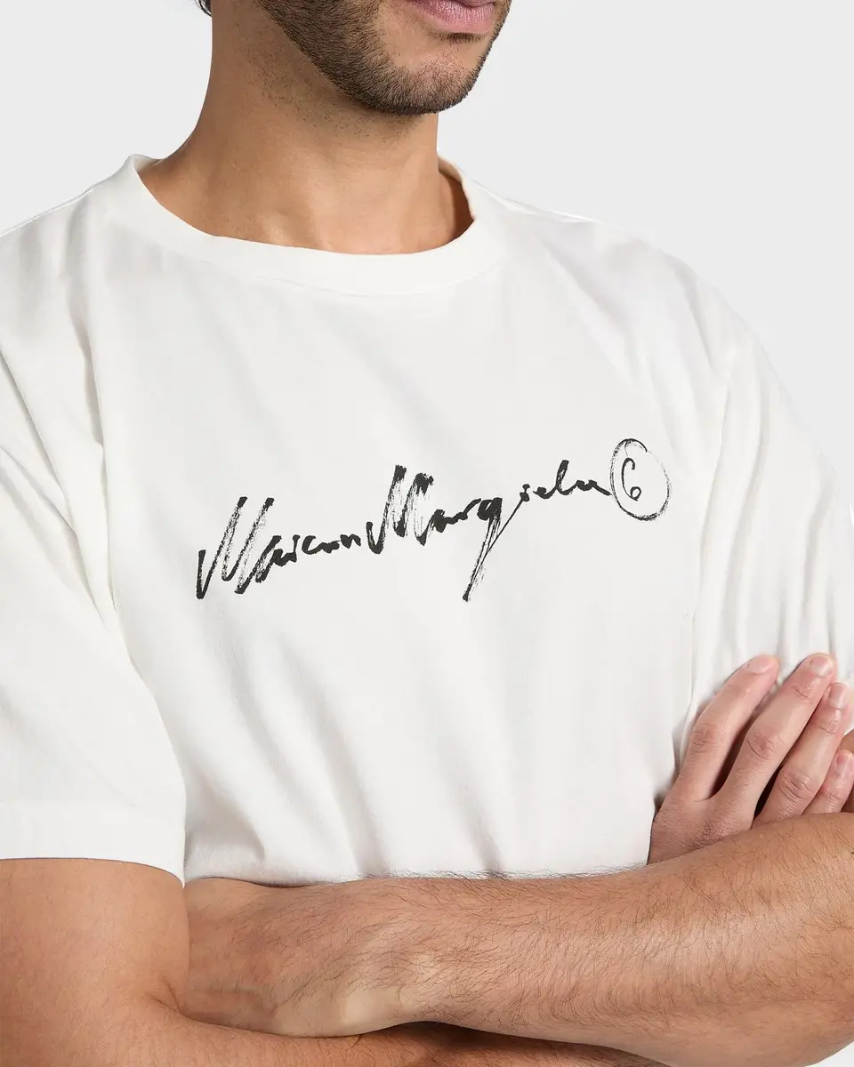 Maison Margiela Men's Logo Cotton T-Shirt | Thumbnail 5 Maison Margiela Men's Logo Cotton T-Shirt | Thumbnail 5