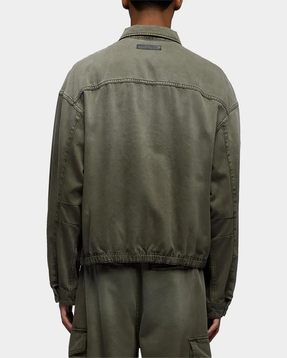7 For All Mankind Men's Aviator Cotton-Blend Jacket | Thumbnail 3 7 For All Mankind Men's Aviator Cotton-Blend Jacket | Thumbnail 3