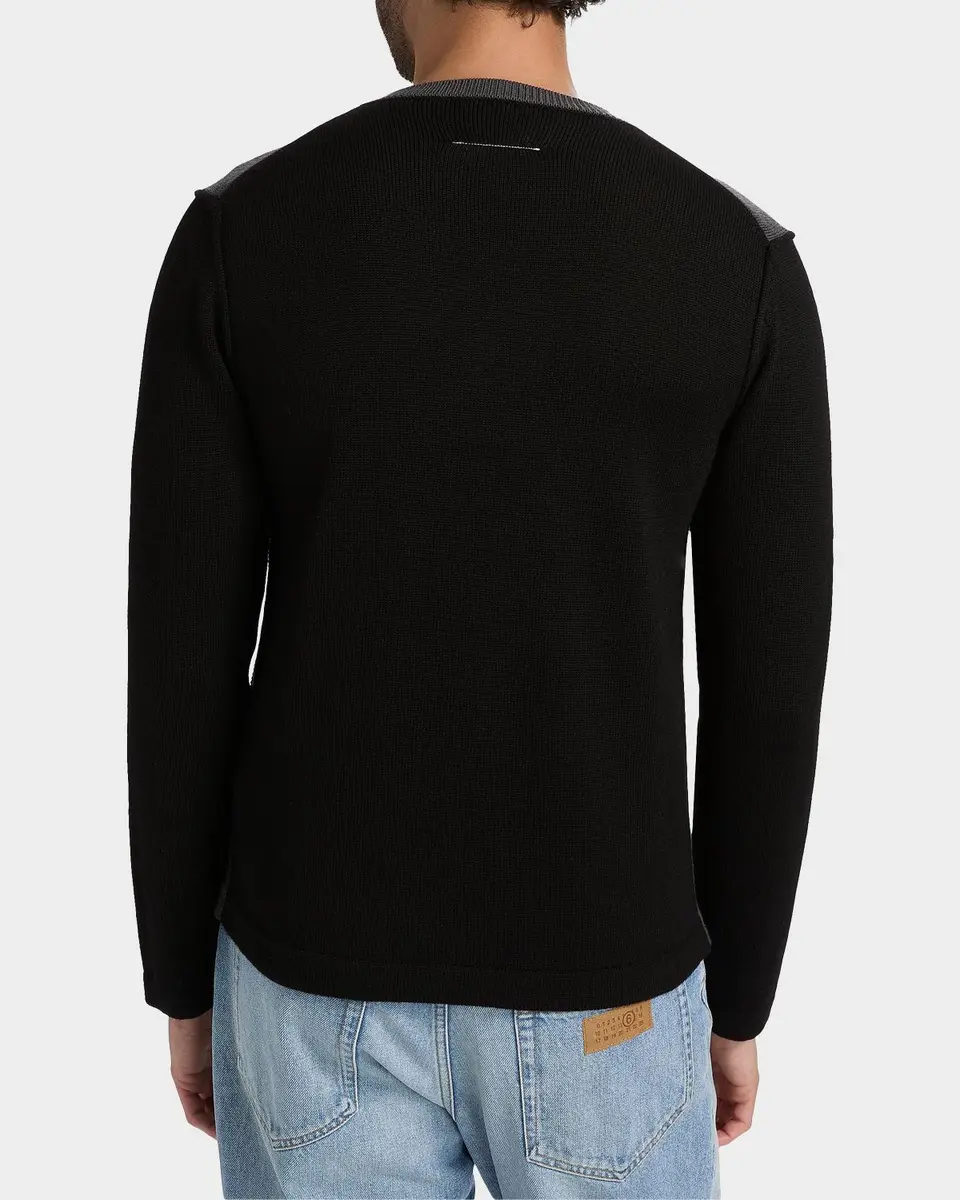 Maison Margiela Men's Crewneck Wool Sweater | Thumbnail 3 Maison Margiela Men's Crewneck Wool Sweater | Thumbnail 3