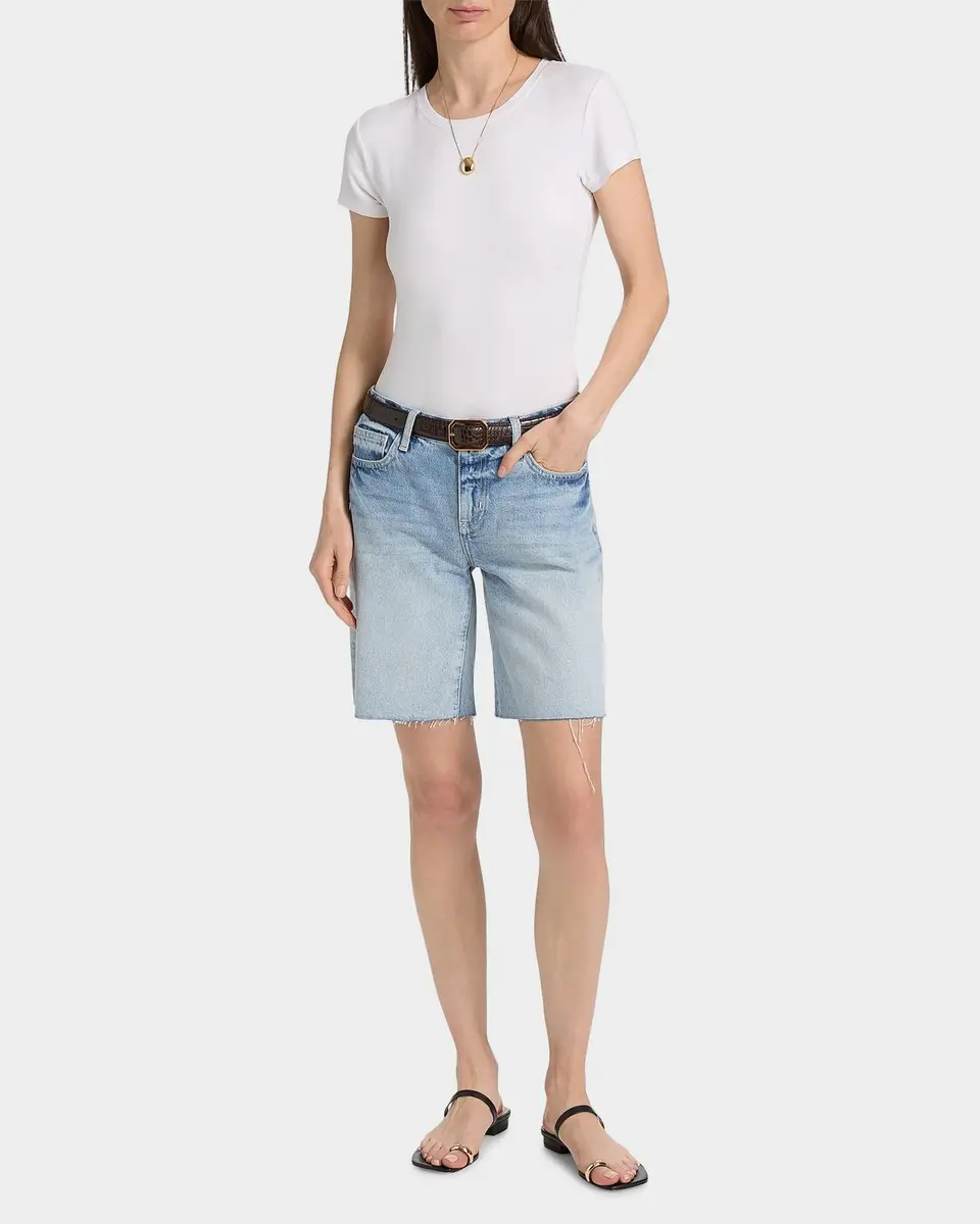 L'Agence Elise Denim Bermuda Shorts | Thumbnail 2 L'Agence Elise Denim Bermuda Shorts | Thumbnail 2