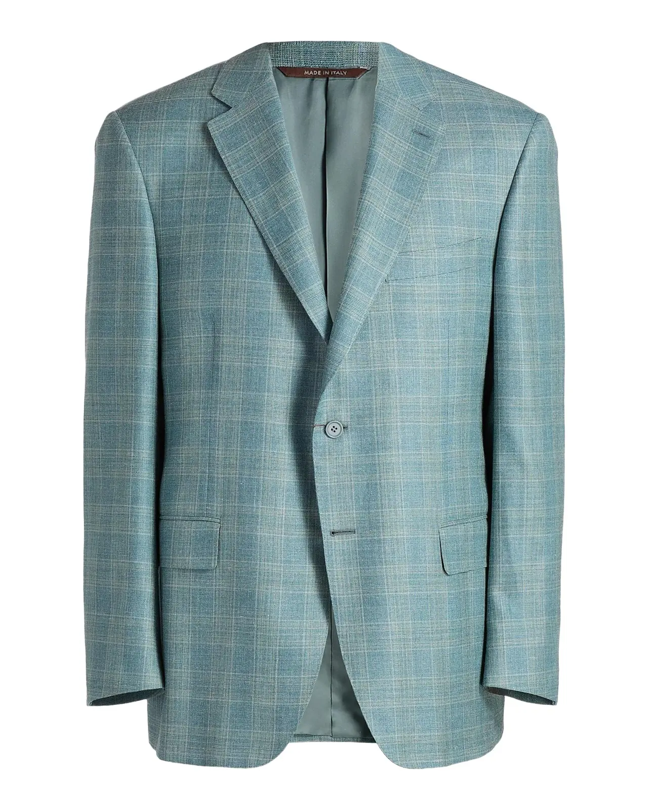 Men's Siena Textured Plaid Wool-Blend Sport Coat