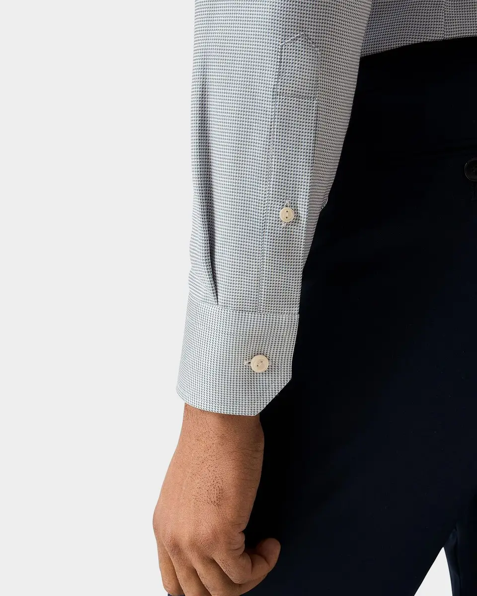 Eton Men's Contemporary-Fit Semi Solid Twill Shirt | Thumbnail 7 Eton Men's Contemporary-Fit Semi Solid Twill Shirt | Thumbnail 7