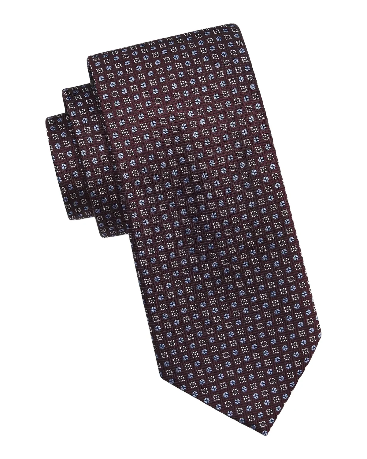 Canali Men's Geometric Woven Silk Tie