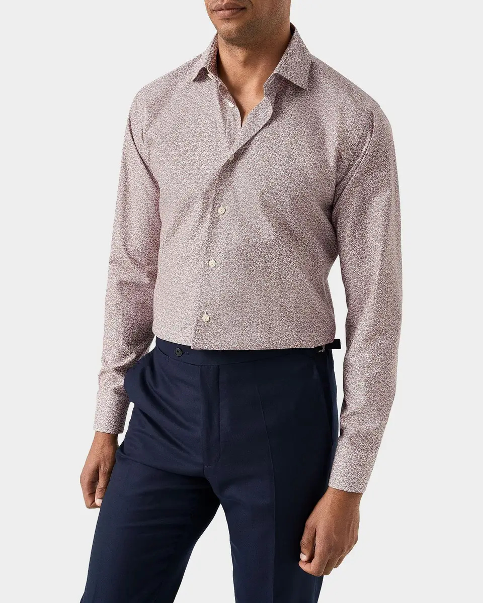 Eton Men's Floral Cotton Twill Slim-Fit Shirt | Thumbnail 3