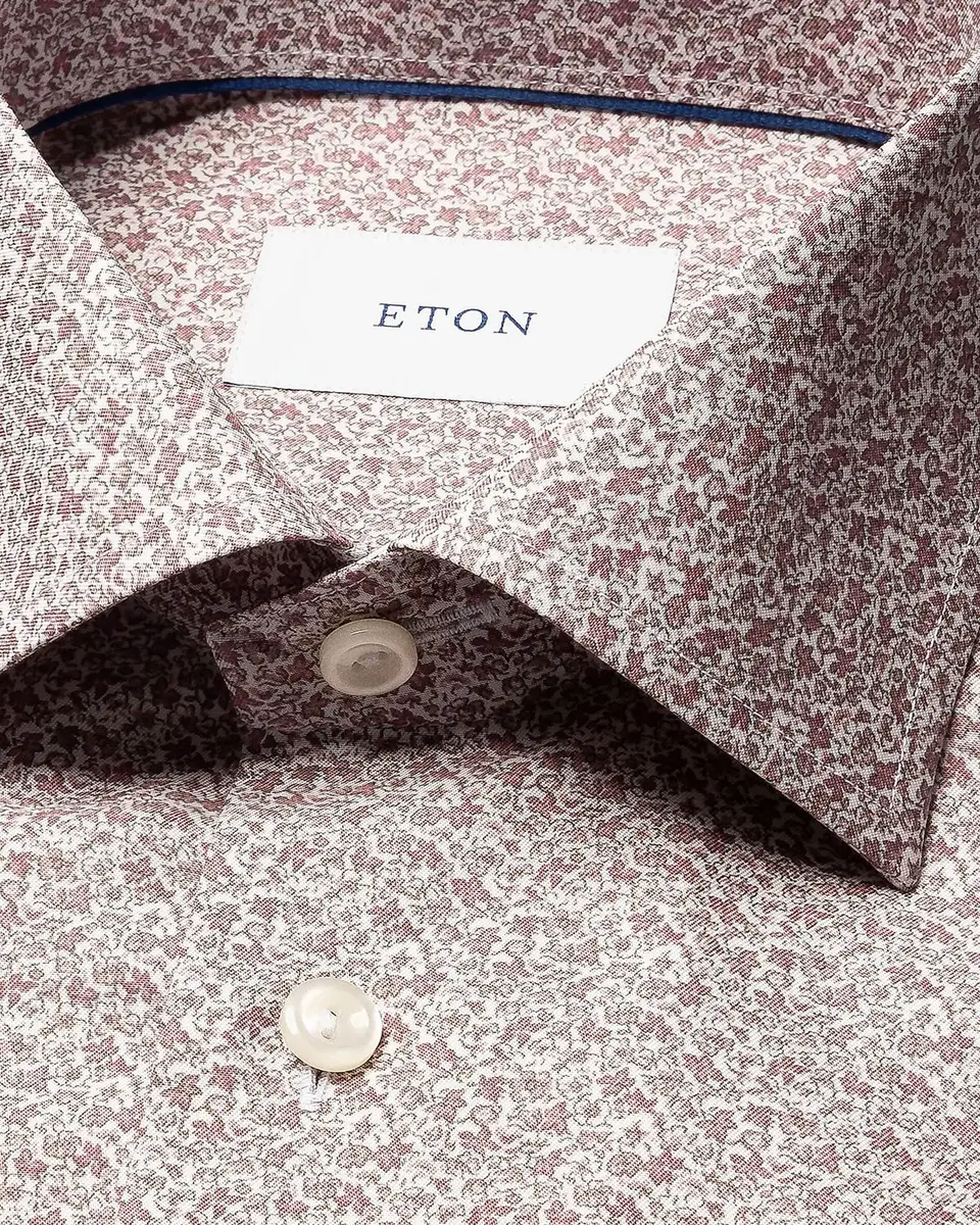 Eton Men's Floral Cotton Twill Slim-Fit Shirt | Thumbnail 7