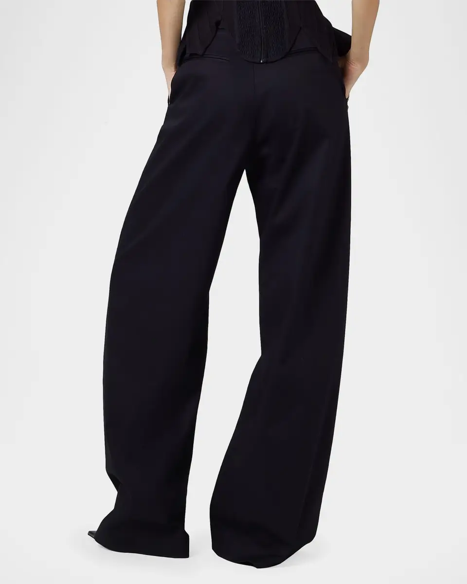 GIUSEPPE DI MORABITO Act II: The Fall of Icarus Imitation Pearl-Embellished Wide-Leg Jeans | Thumbnail 4 GIUSEPPE DI MORABITO Act II: The Fall of Icarus Imitation Pearl-Embellished Wide-Leg Jeans | Thumbnail 4