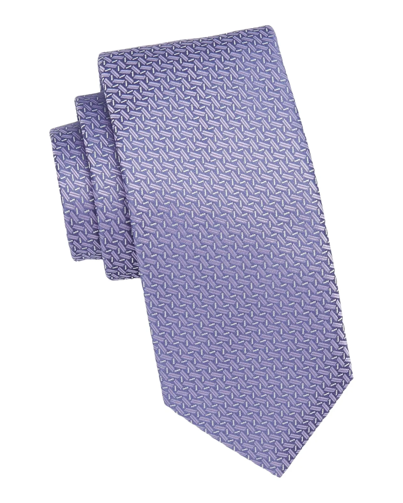 Canali Men's Zigzag Woven Silk Tie