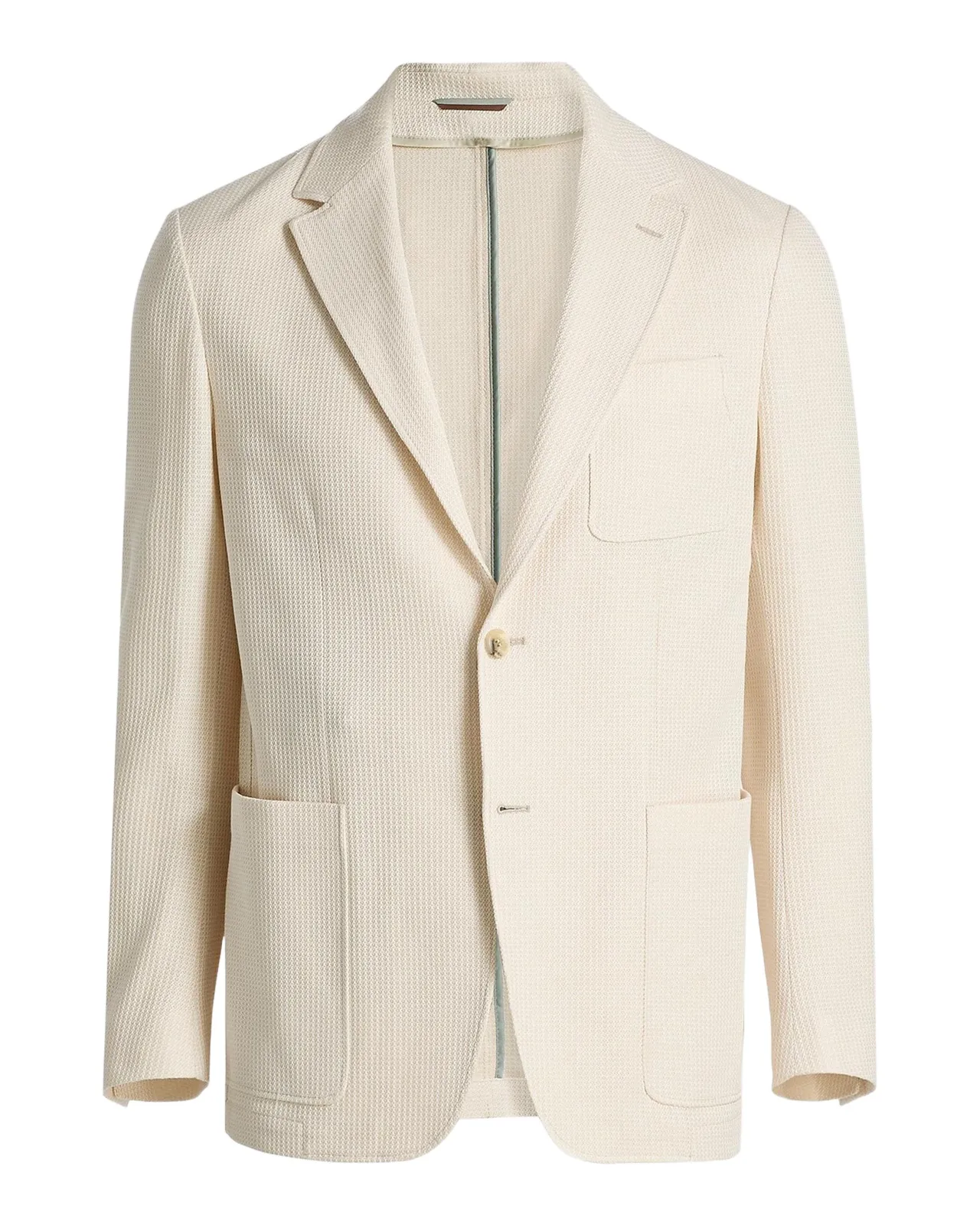 Canali Men's Waffle-Knit Cotton Jersey Jacket