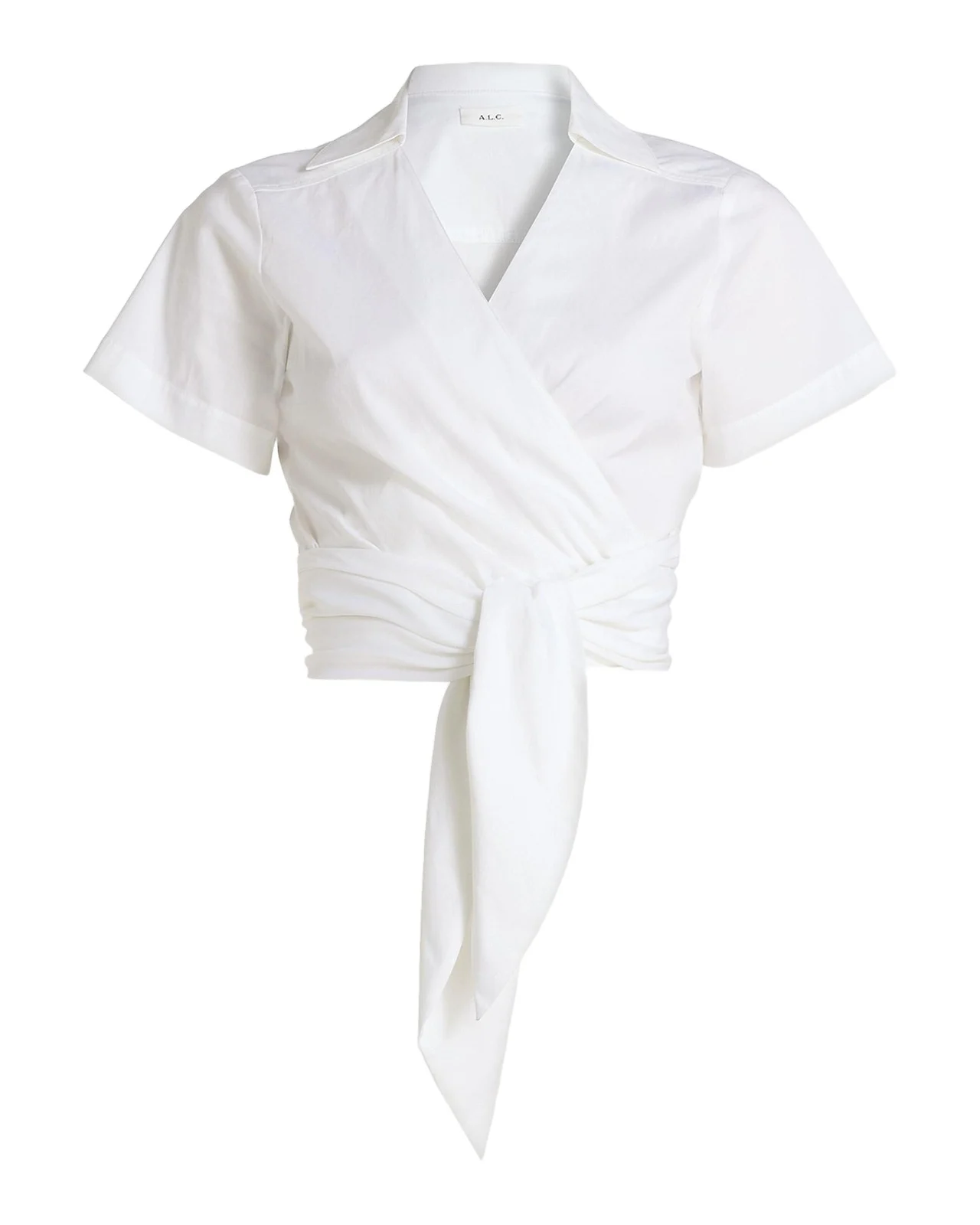 A.L.C. Brielle Cotton Wrap Top