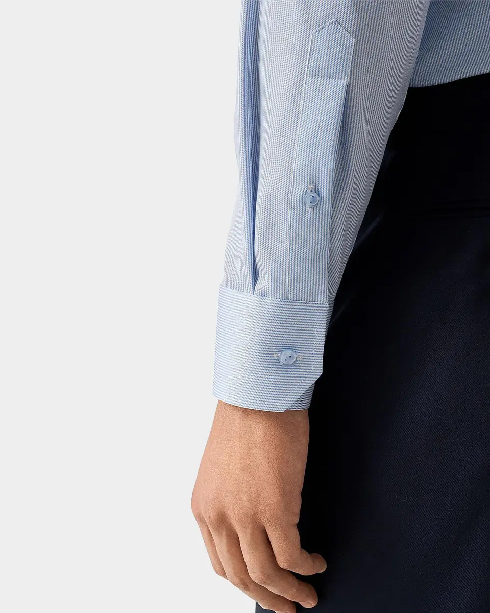 Eton Men's Striped Twill Contemporary-Fit Shirt | Thumbnail 7 Eton Men's Striped Twill Contemporary-Fit Shirt | Thumbnail 7