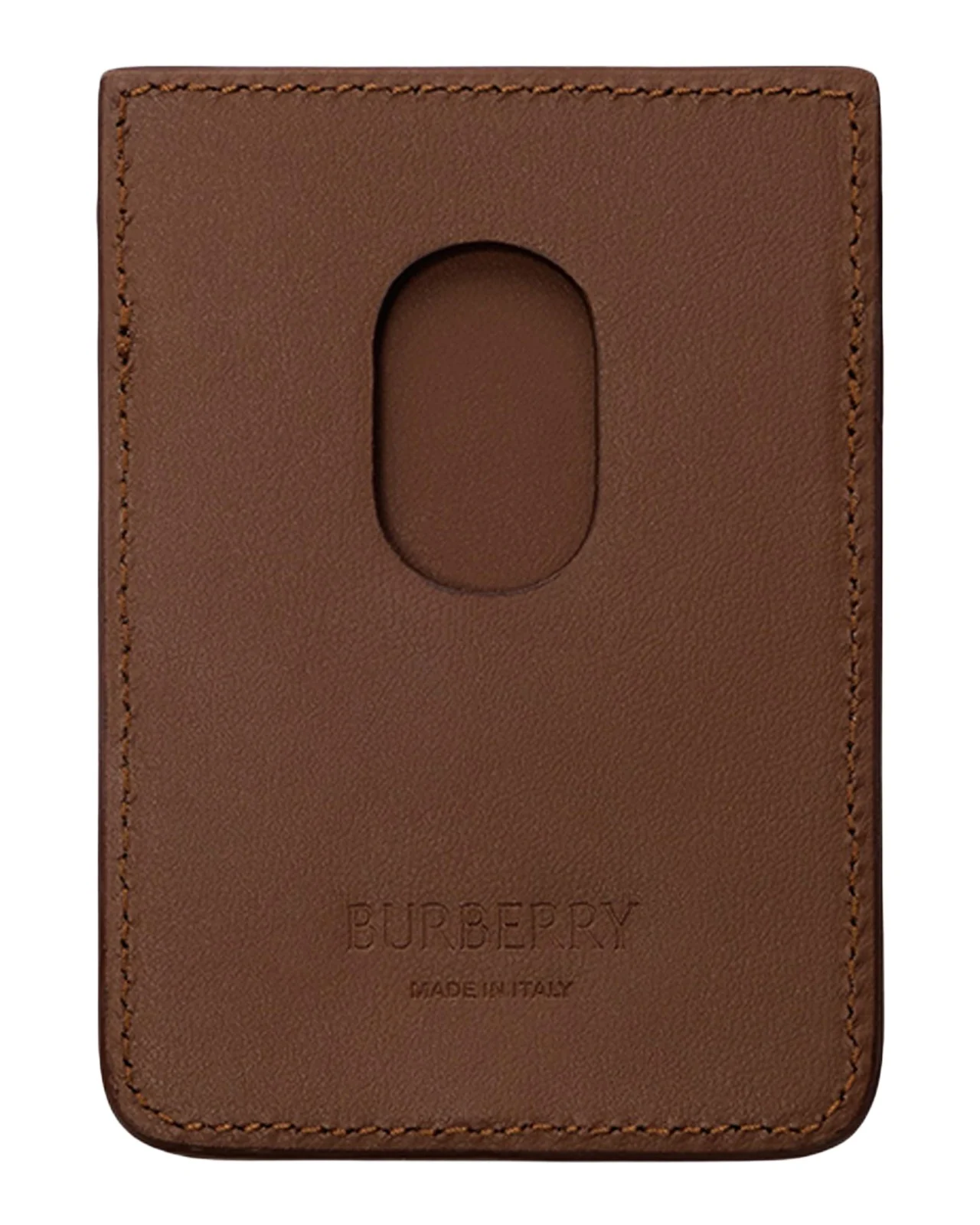 Burberry Men's Check Magnetic Card Case