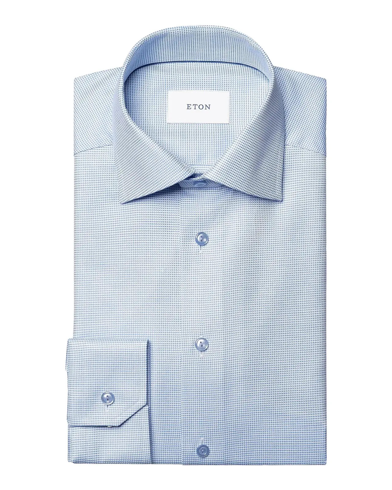 Men's Micro-Houndstooth Cotton Twill Slim-Fit Shirt Men's Micro-Houndstooth Cotton Twill Slim-Fit Shirt