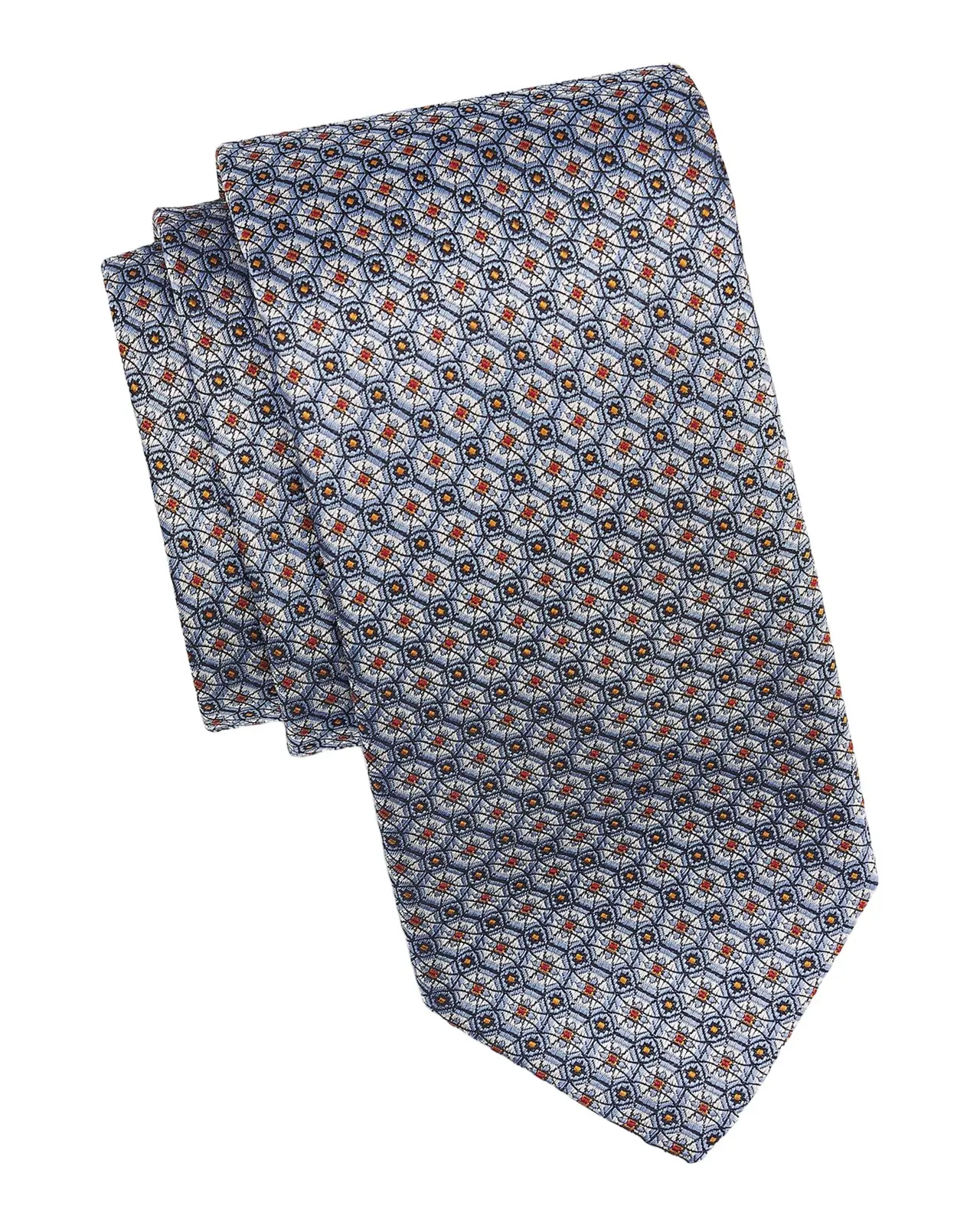Canali Men's Geometric Woven Silk Tie