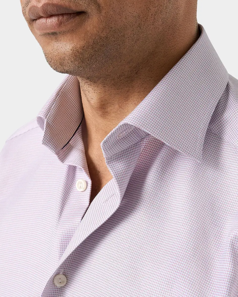 Eton Men's Slim-Fit Semi Solid Twill Shirt | Thumbnail 5 Eton Men's Slim-Fit Semi Solid Twill Shirt | Thumbnail 5