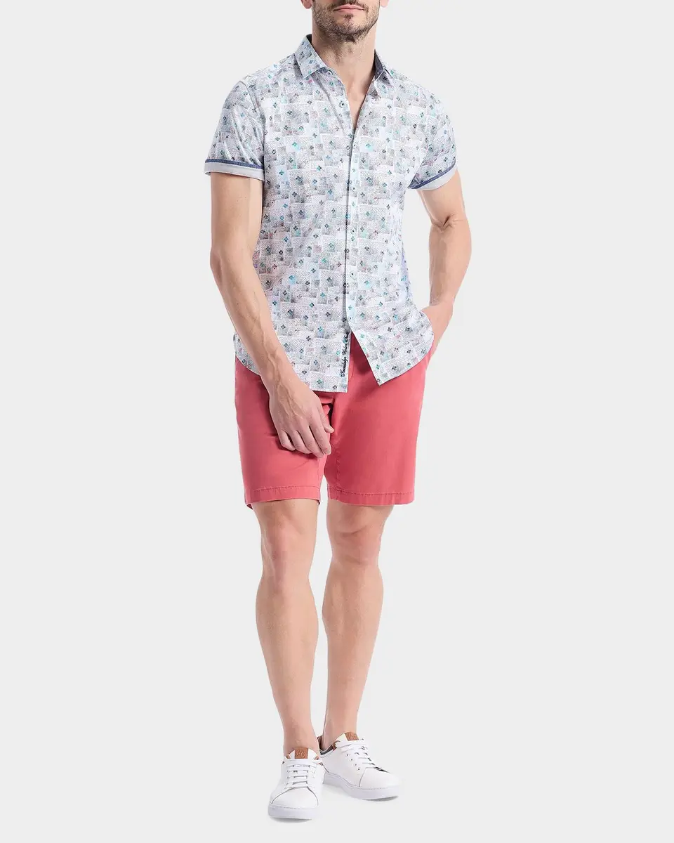 Robert Graham Embarcadero Geometric Cotton Short-Sleeve Shirt | Thumbnail 2