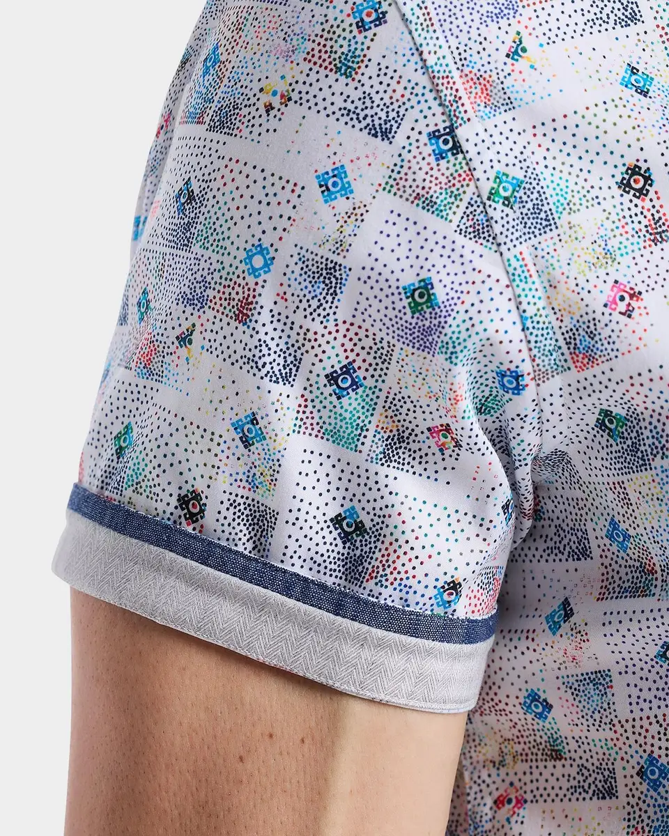 Robert Graham Embarcadero Geometric Cotton Short-Sleeve Shirt | Thumbnail 5