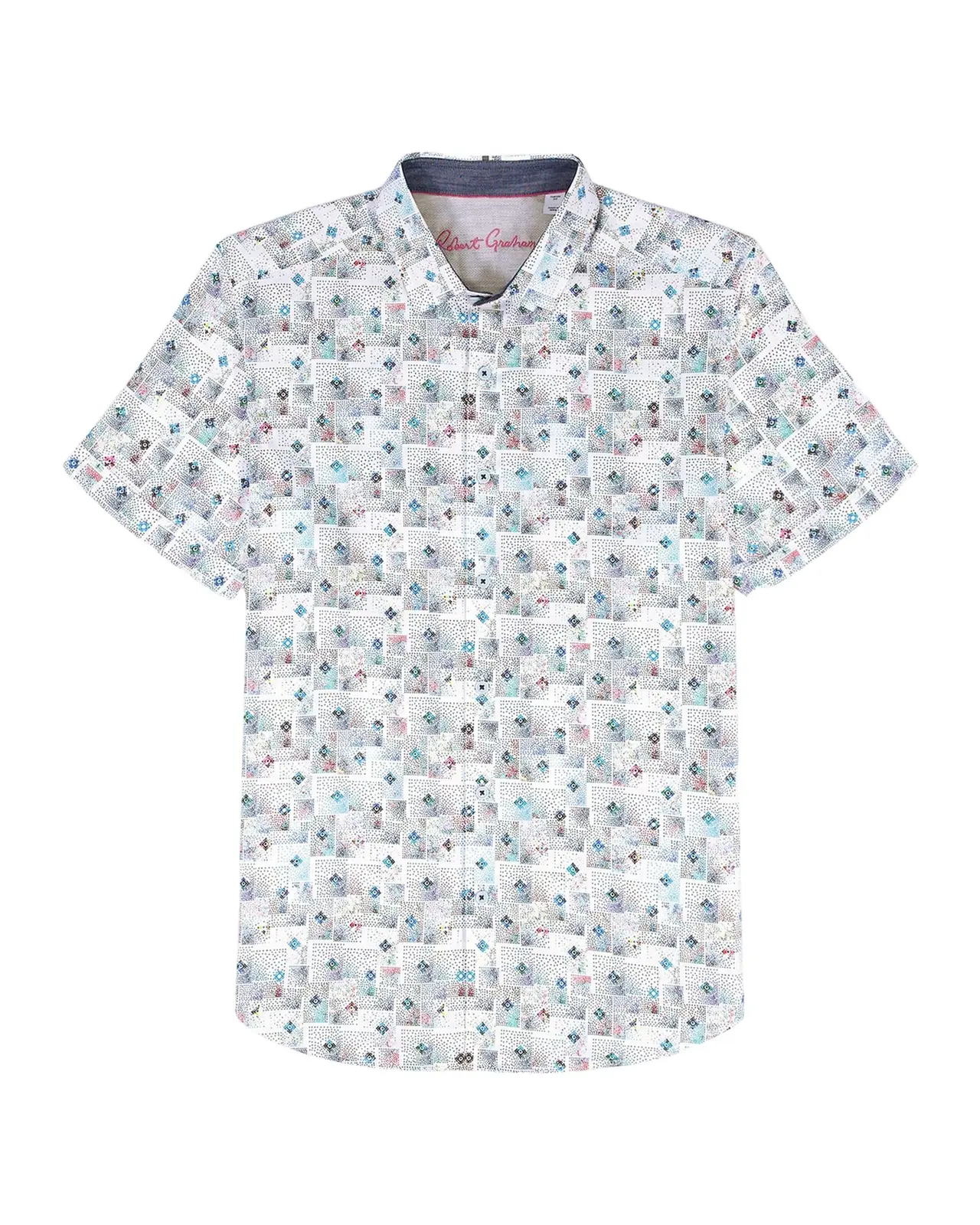 Embarcadero Geometric Cotton Short-Sleeve Shirt Embarcadero Geometric Cotton Short-Sleeve Shirt