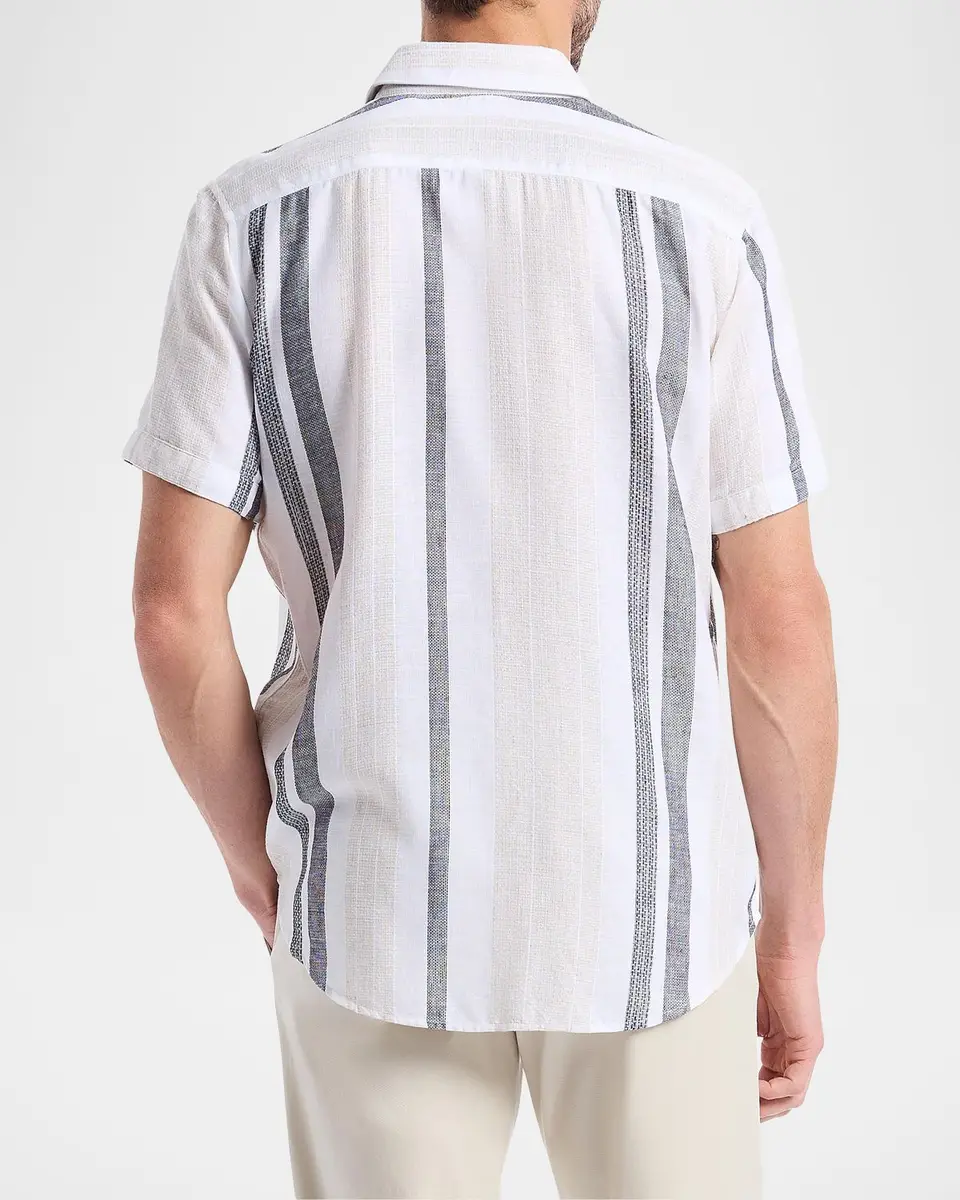 Robert Graham Men's Makai Striped Short-Sleeve Shirt | Thumbnail 3 Robert Graham Men's Makai Striped Short-Sleeve Shirt | Thumbnail 3