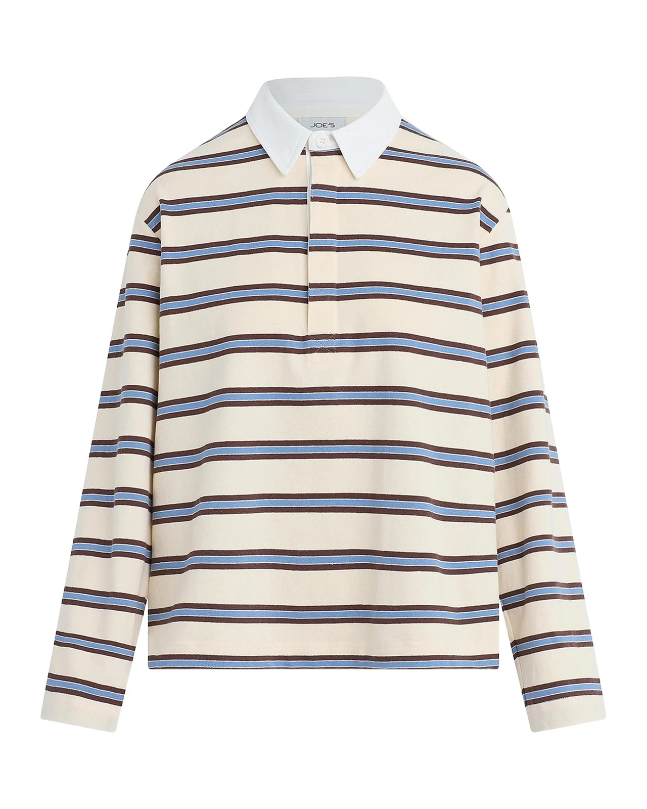 Dylan Striped Cotton Oversized Rugby Shirt