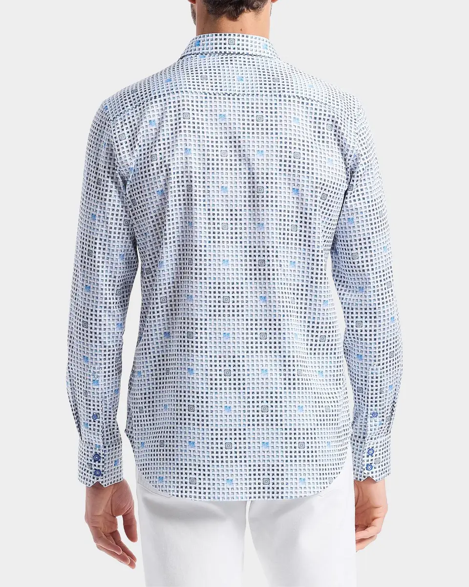 Robert Graham Brentwood Geometric Stretch-Cotton Shirt | Thumbnail 3