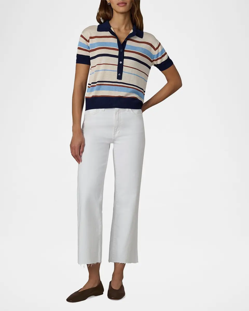 Joe's Jeans The Stella Striped Polo Sweater | Thumbnail 2