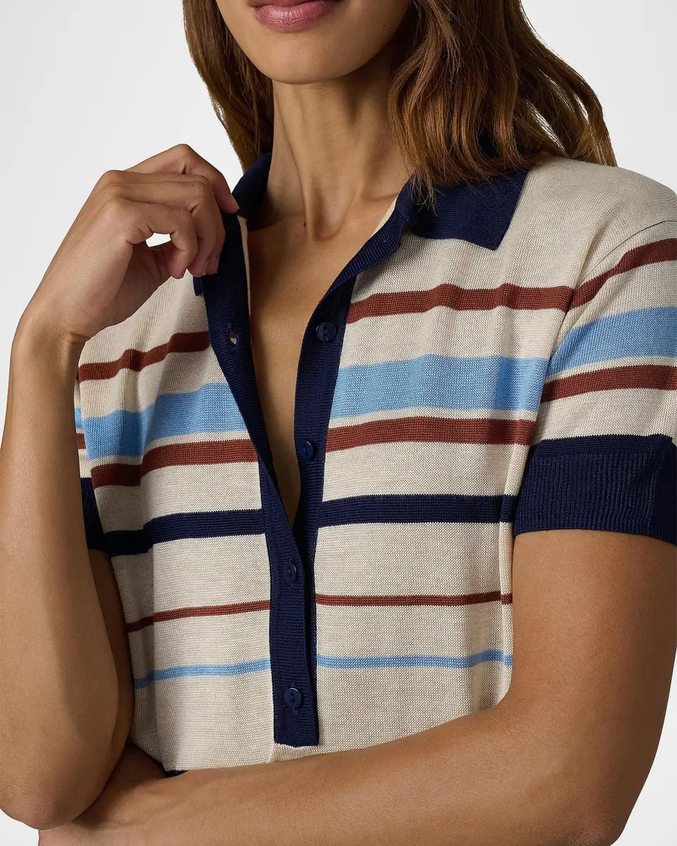 Joe's Jeans The Stella Striped Polo Sweater | Thumbnail 5