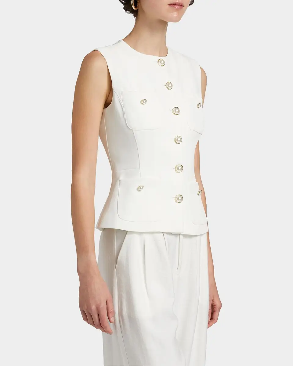 Generation Love Susanna Stretch Crepe Vest | Thumbnail 7