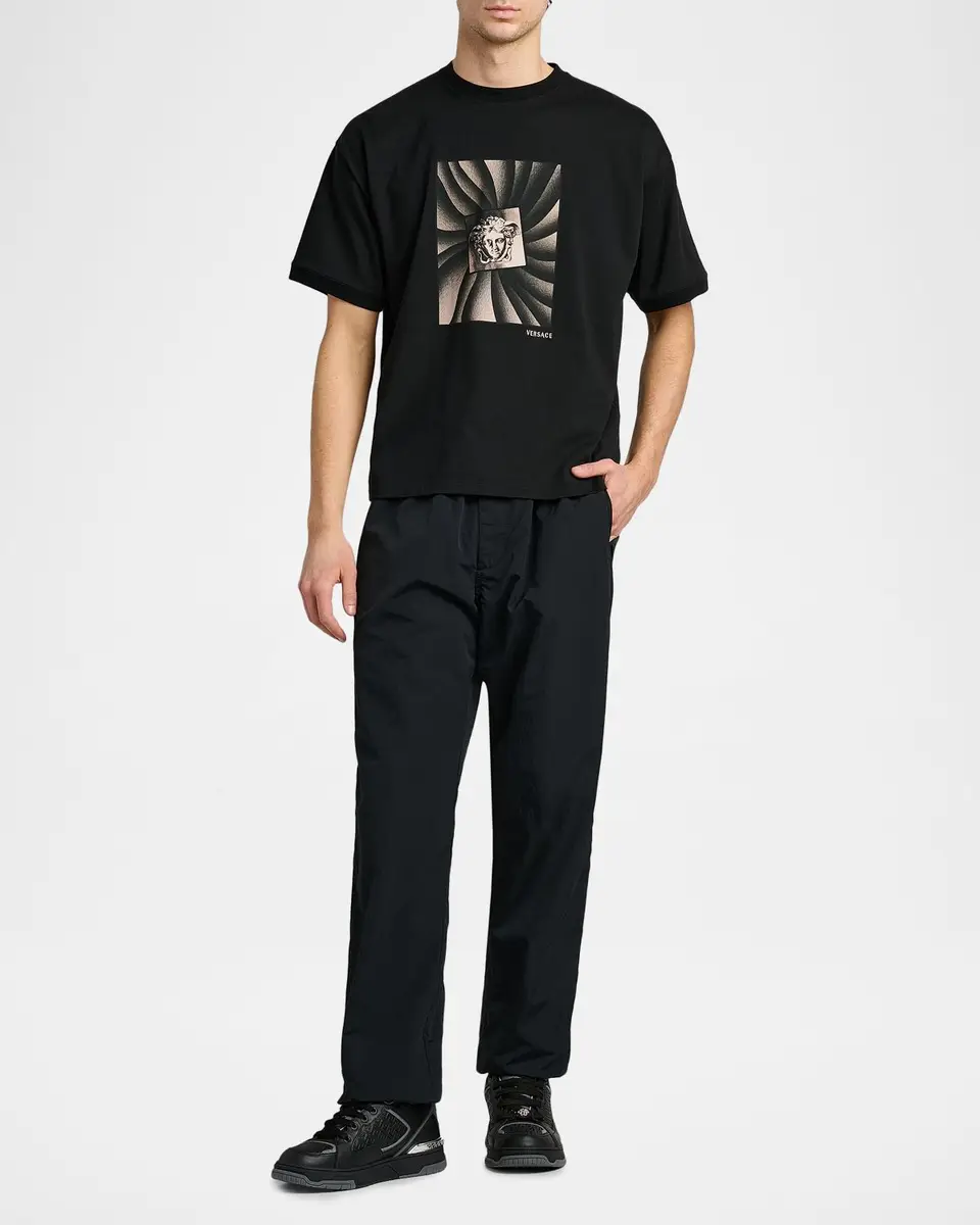 Versace Jeans Couture Medusa Cotton T-Shirt | Thumbnail 2 Versace Jeans Couture Medusa Cotton T-Shirt | Thumbnail 2