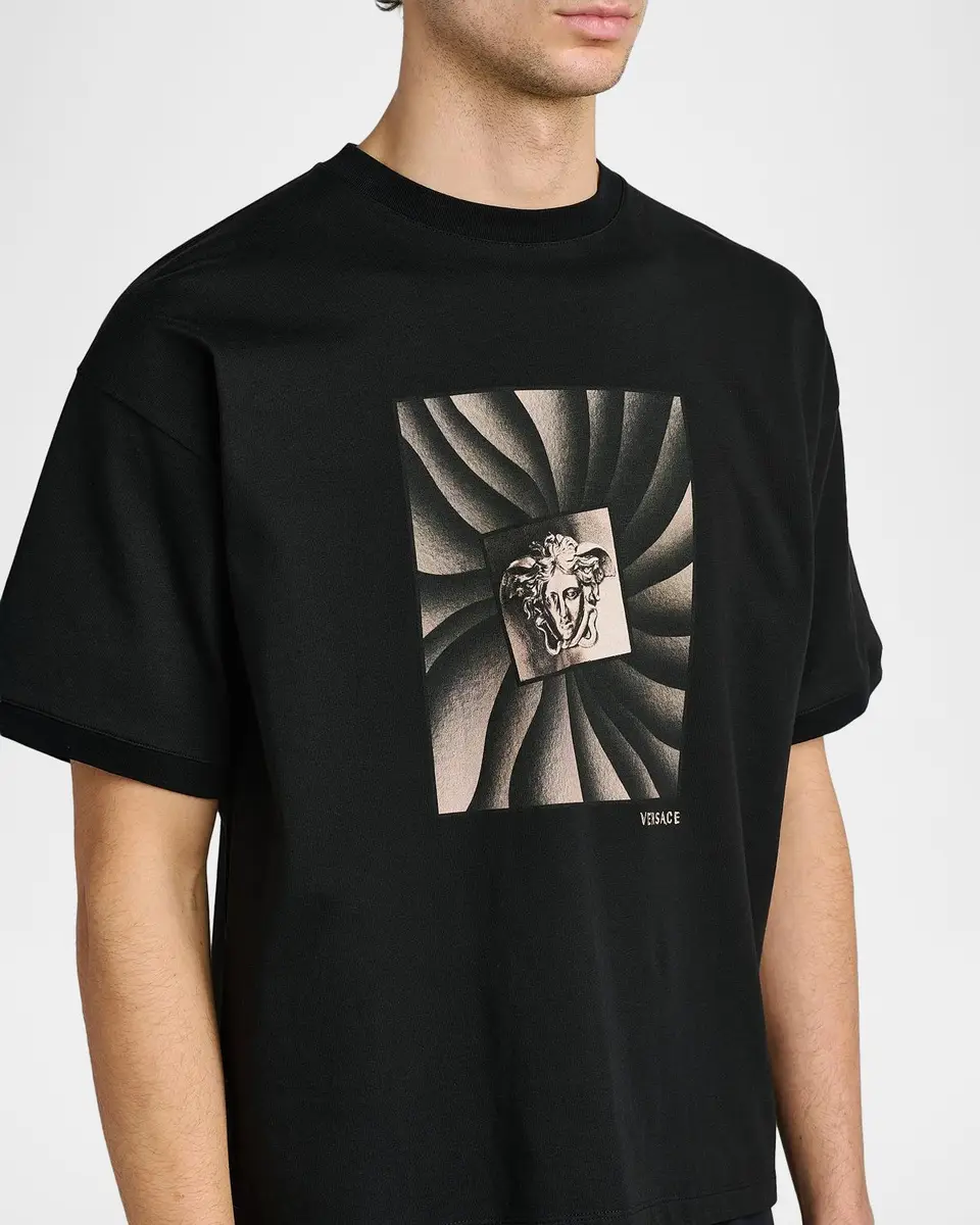 Versace Jeans Couture Medusa Cotton T-Shirt | Thumbnail 5 Versace Jeans Couture Medusa Cotton T-Shirt | Thumbnail 5