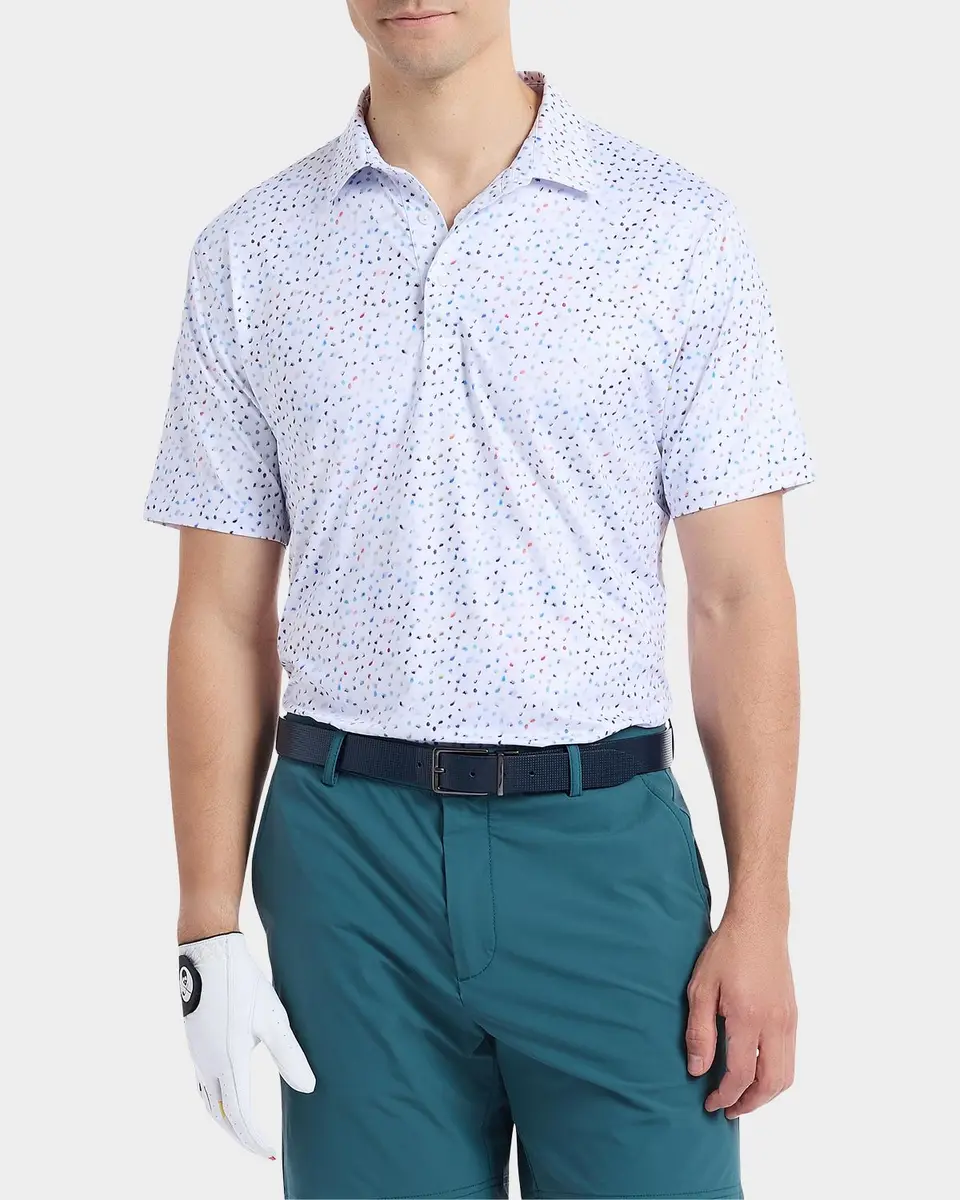 Robert Graham Men's Baybridge Dot-Print Polo Shirt | Thumbnail 4 Robert Graham Men's Baybridge Dot-Print Polo Shirt | Thumbnail 4