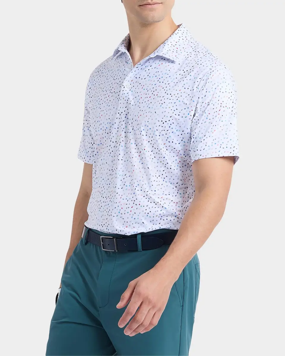 Robert Graham Men's Baybridge Dot-Print Polo Shirt | Thumbnail 6 Robert Graham Men's Baybridge Dot-Print Polo Shirt | Thumbnail 6