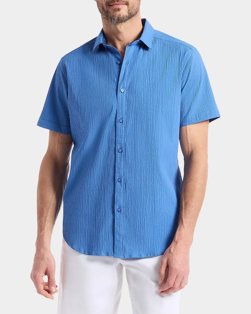 Robert Graham Thresher Seersucker Short-Sleeve Shirt | Thumbnail 4
