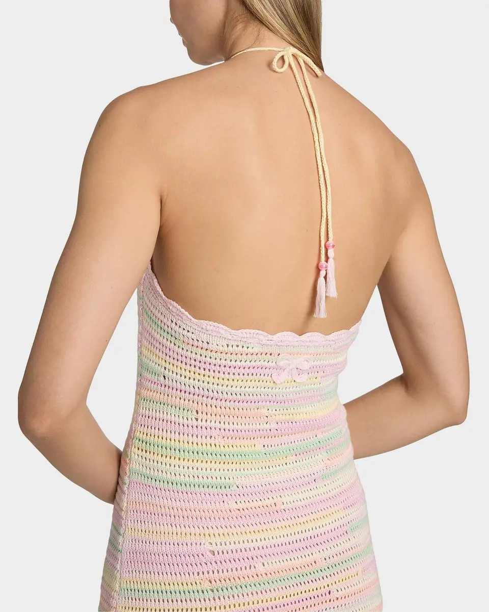LoveShackFancy Zoa Halterneck Cotton -A-Line Minidress | Thumbnail 5 LoveShackFancy Zoa Halterneck Cotton -A-Line Minidress | Thumbnail 5