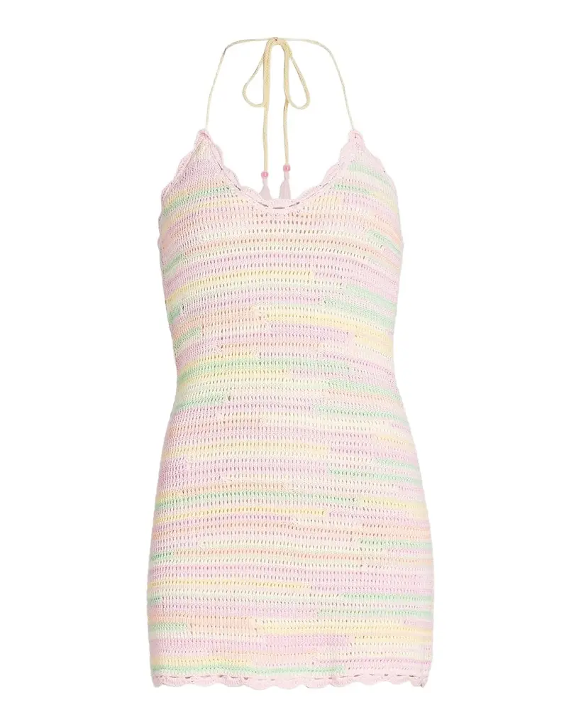 LoveShackFancy Zoa Halterneck Cotton -A-Line Minidress | Image 1 LoveShackFancy Zoa Halterneck Cotton -A-Line Minidress | Image 1