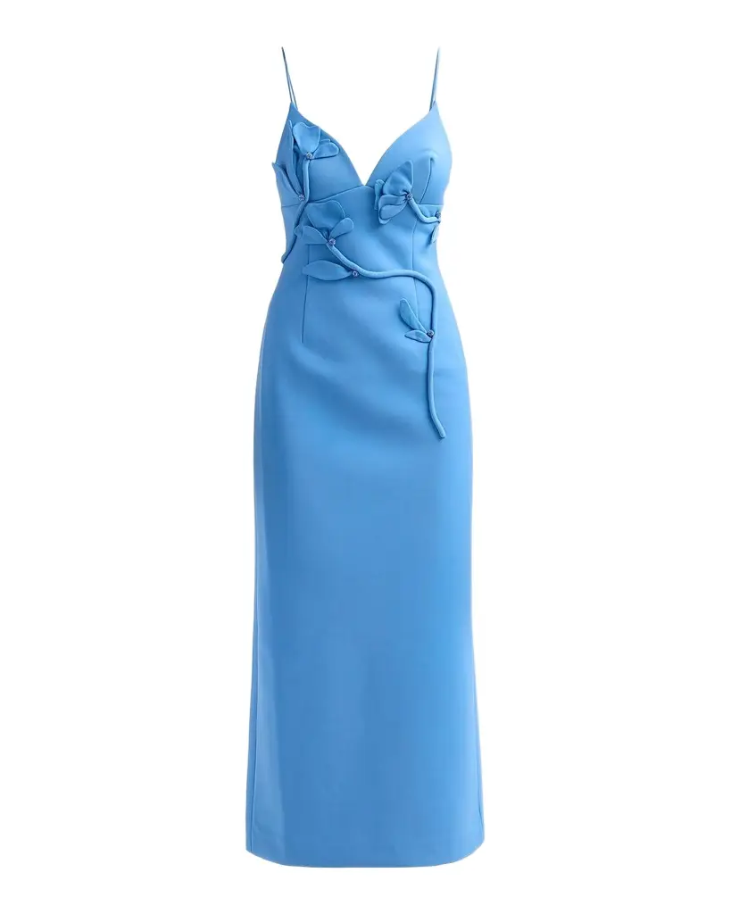 Acler Northwick Floral Appliqué Midi Dress | Image 1 Acler Northwick Floral Appliqué Midi Dress | Image 1