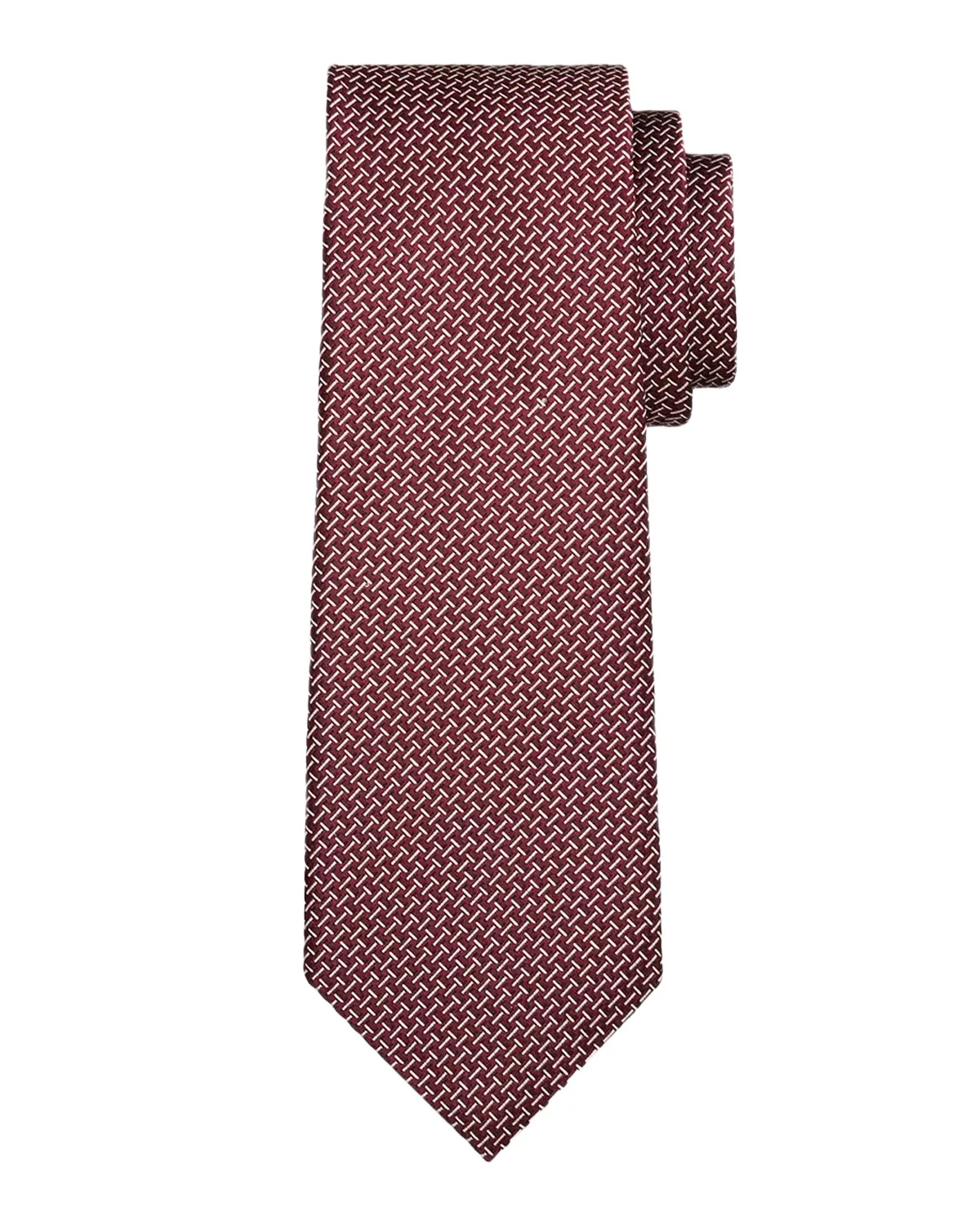 Tom Ford Men's Linen Zipper-Effect Tie