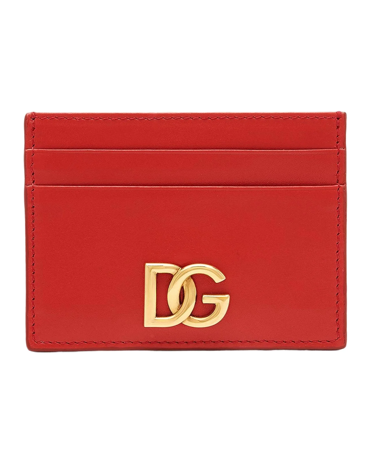 Logo Leather Card Case