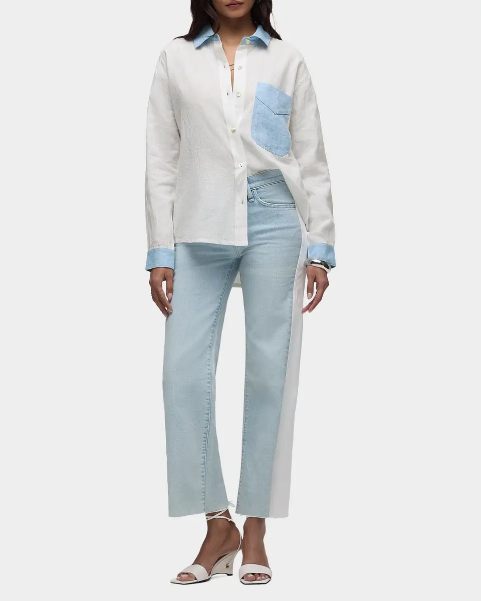 Hudson Oversized Linen Button-Front Shirt | Thumbnail 2 Hudson Oversized Linen Button-Front Shirt | Thumbnail 2