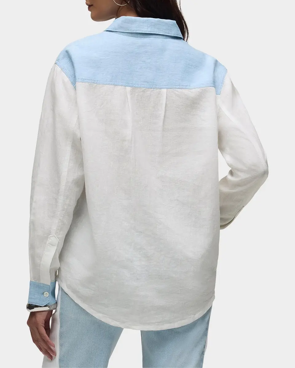 Hudson Oversized Linen Button-Front Shirt | Thumbnail 3 Hudson Oversized Linen Button-Front Shirt | Thumbnail 3