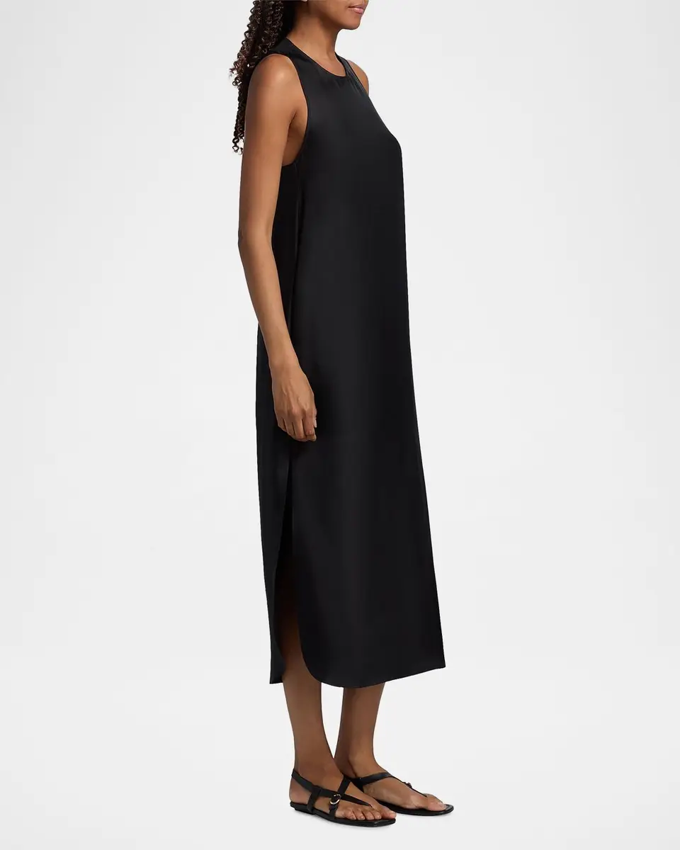 Loulou de Saison Paloma Twist Back Silk Midi-Slipdress | Thumbnail 7 Loulou de Saison Paloma Twist Back Silk Midi-Slipdress | Thumbnail 7