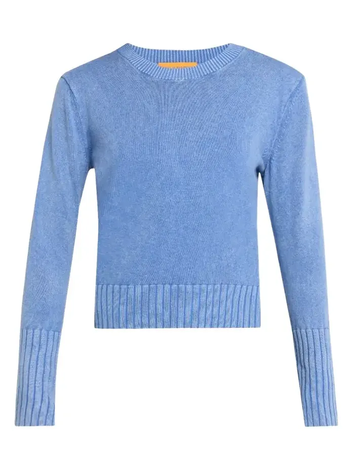 Sunwash Shrunken Crewneck Sweater Sunwash Shrunken Crewneck Sweater