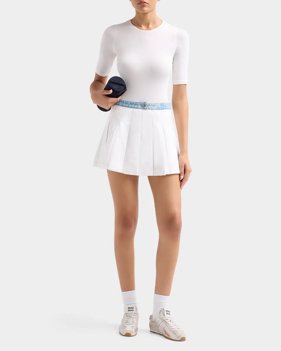 SEROYA Kelsie Pleated Mini Skirt | Thumbnail 2