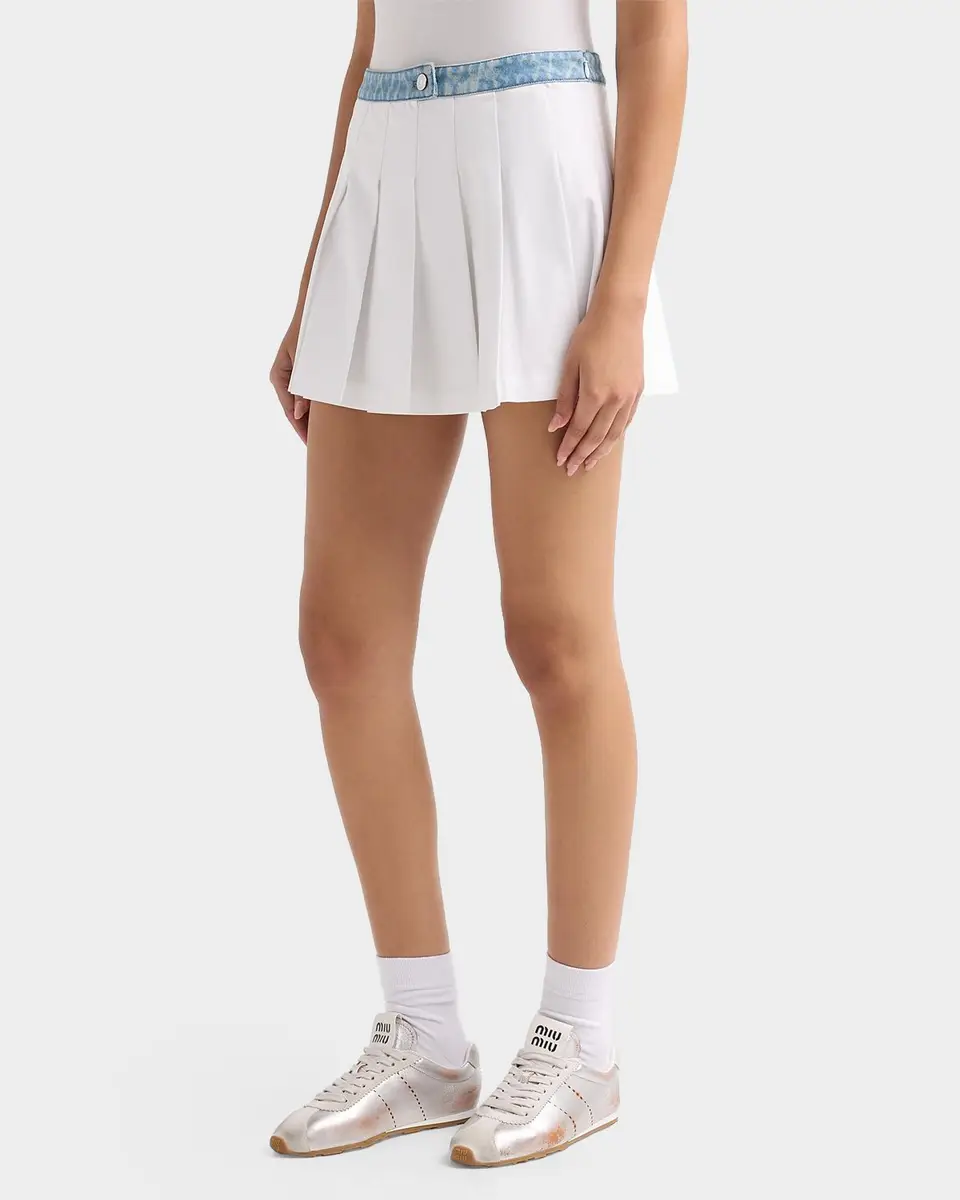 SEROYA Kelsie Pleated Mini Skirt | Thumbnail 4