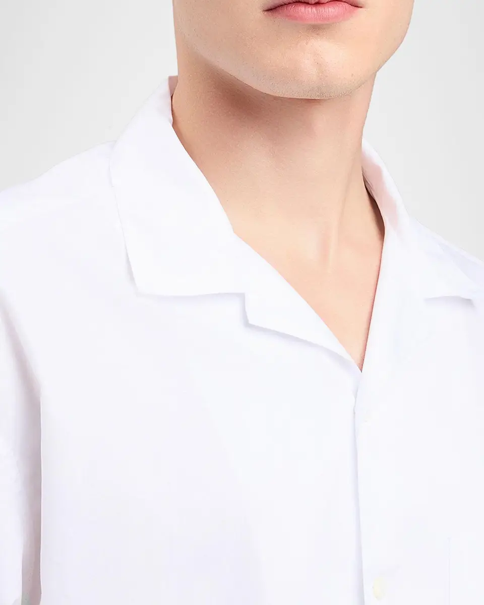 Palm Angels Men's Logo Camp-Collar Cotton Bowling Shirt | Thumbnail 5 Palm Angels Men's Logo Camp-Collar Cotton Bowling Shirt | Thumbnail 5