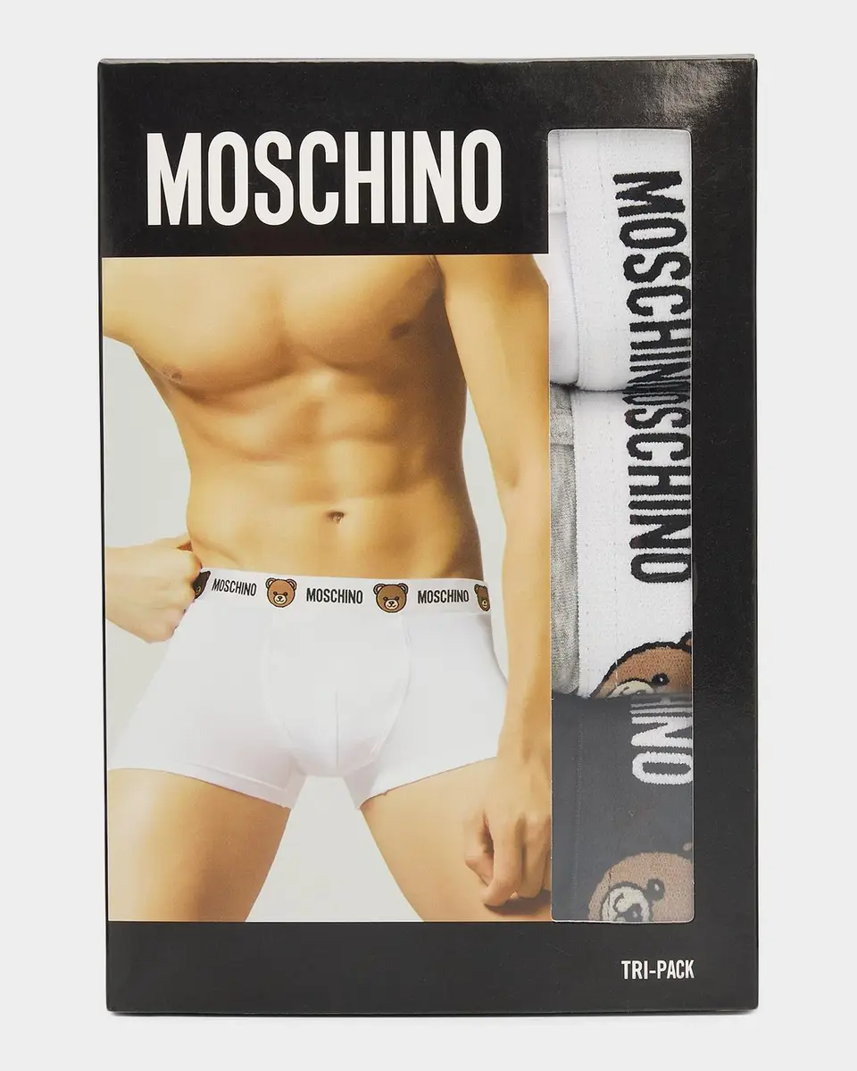 MOSCHINO Men's 3-Pack New Bear Stretch Jersey Briefs | Thumbnail 2 MOSCHINO Men's 3-Pack New Bear Stretch Jersey Briefs | Thumbnail 2
