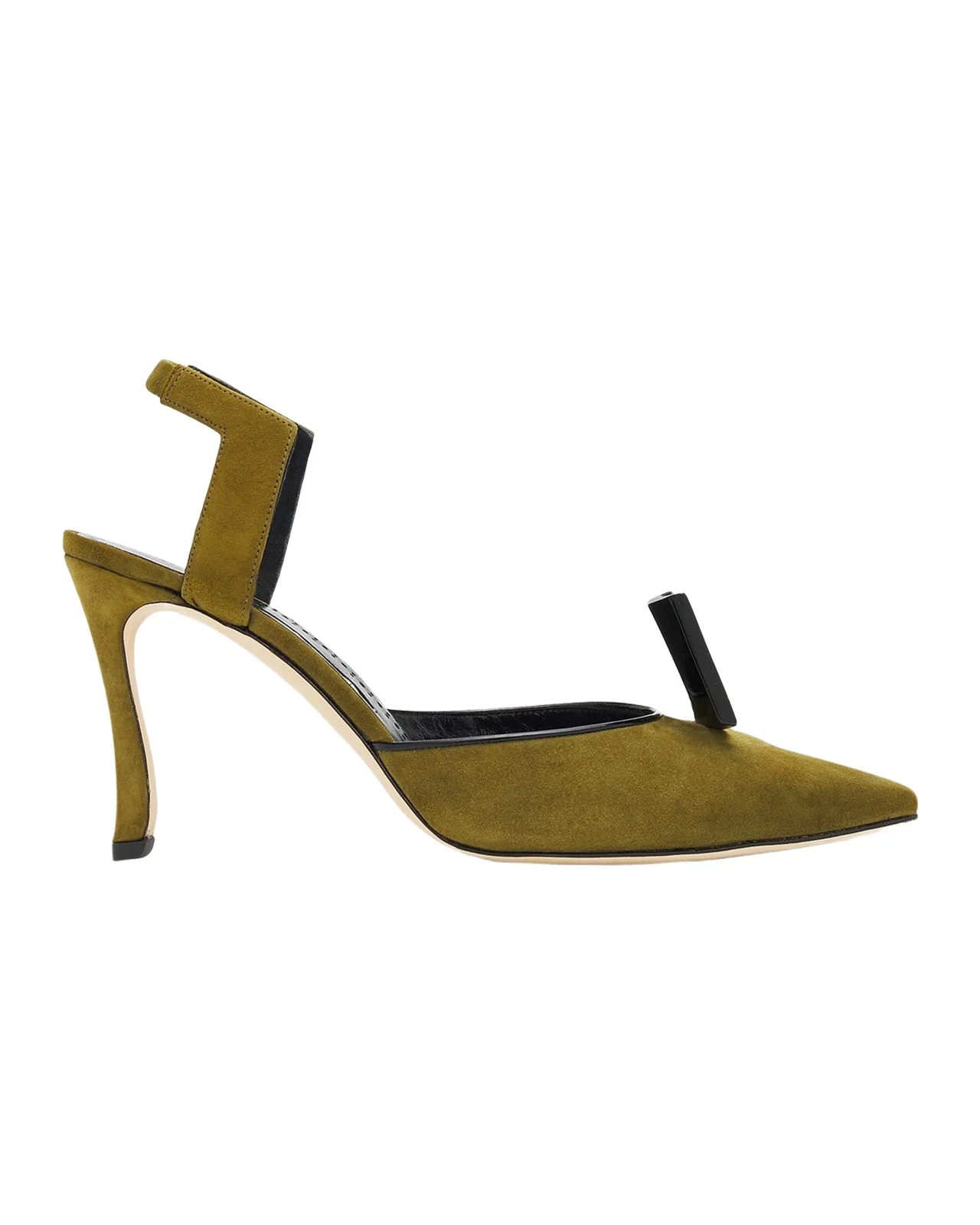 Manolo Blahnik Domitila Suede Stiletto Pumps