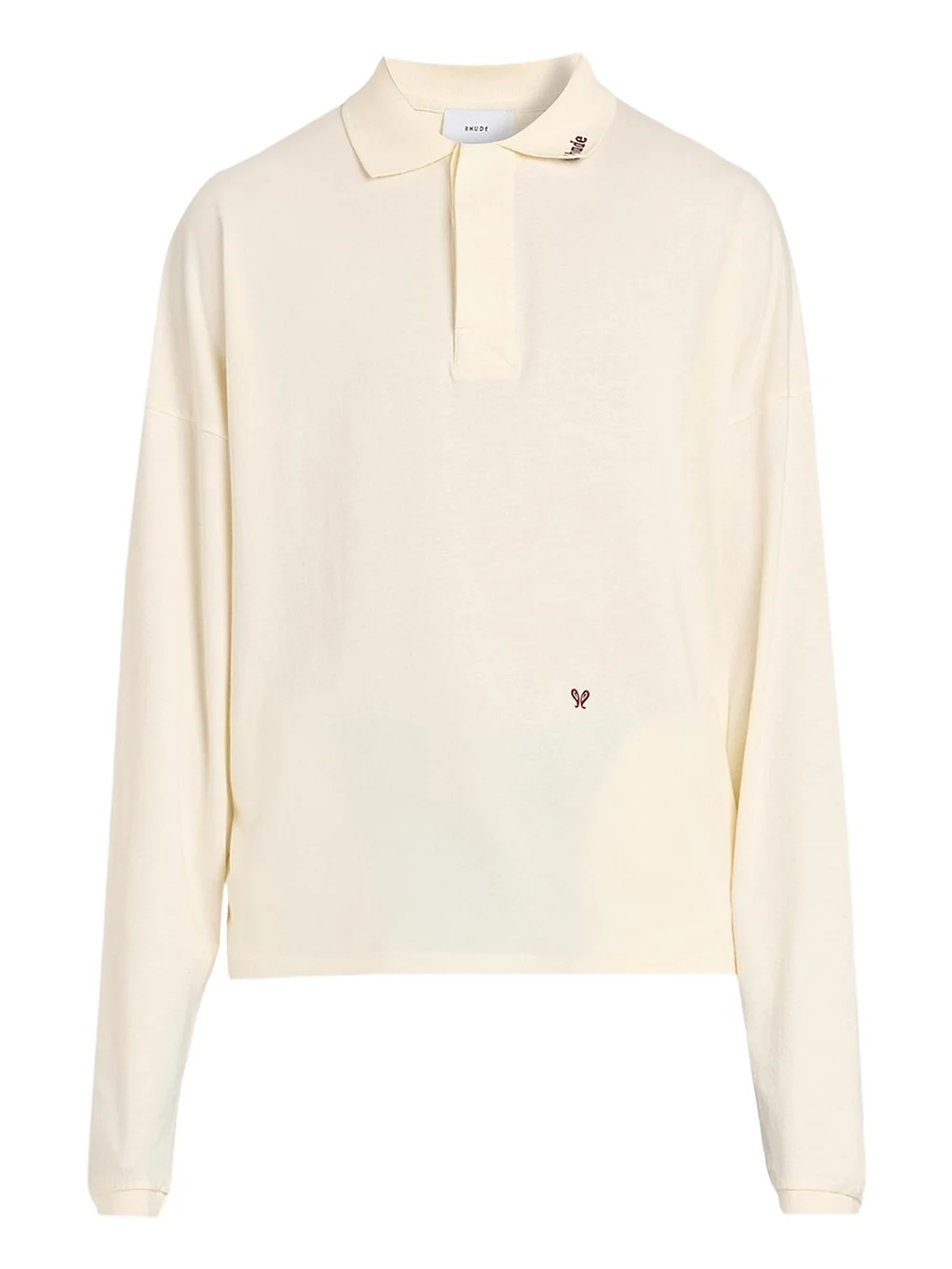 Men's Fontaine Oversized Long-Sleeve Polo Shirt Men's Fontaine Oversized Long-Sleeve Polo Shirt