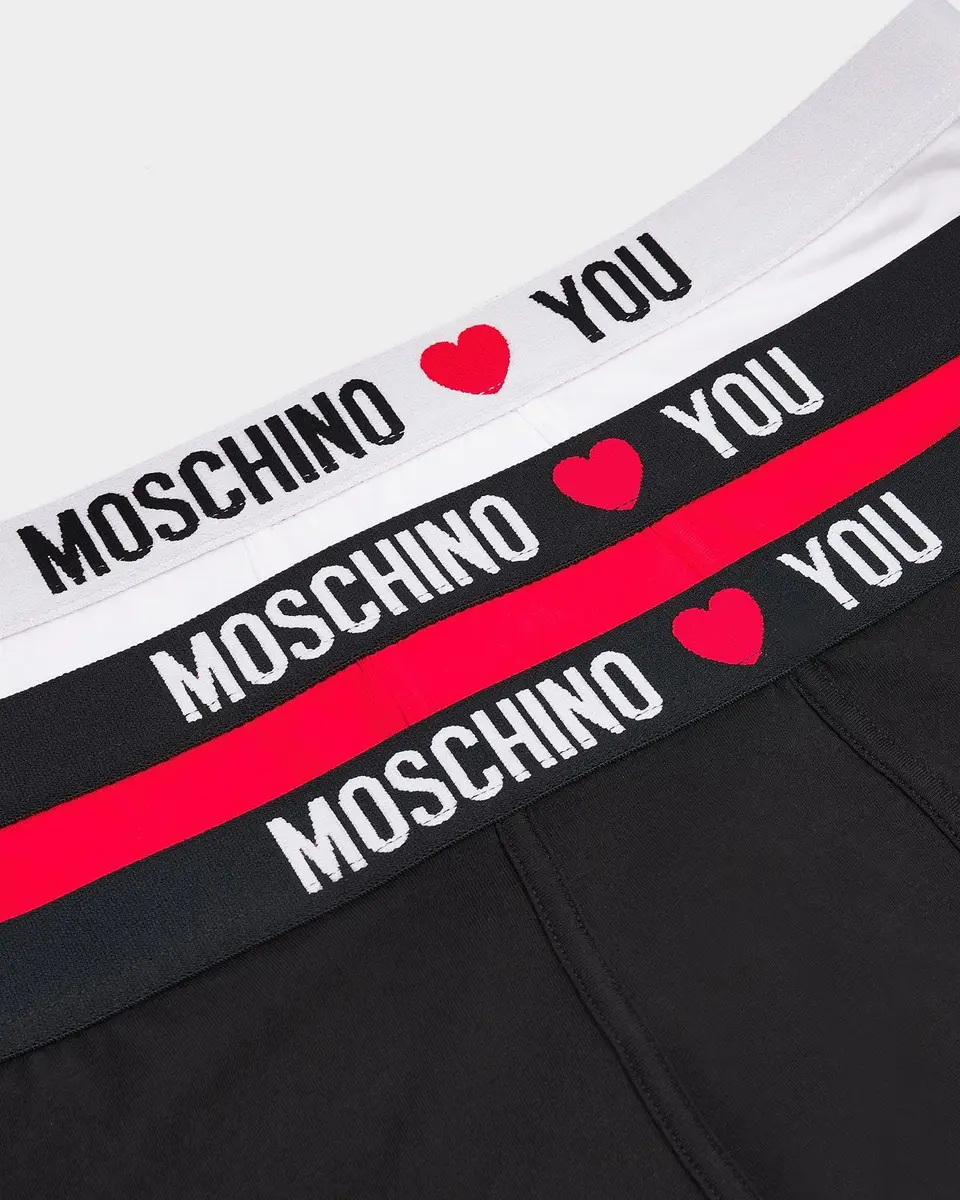 MOSCHINO Men's My Valentine Stretch-Jersey Variety Boxer Briefs 3-Pack | Thumbnail 3