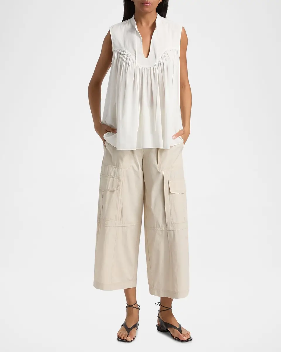 Derek Lam 10 Crosby Chase Yoked Top | Thumbnail 2 Derek Lam 10 Crosby Chase Yoked Top | Thumbnail 2